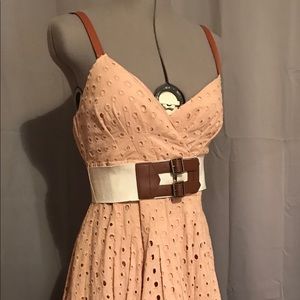 Venus romantic eyelet fit & flare summer dress s 8